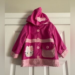 Hello Kitty Rain Coat Pink Ruffle Polka Dot Western Chief